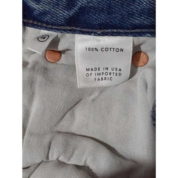 GRLFRND Helena High Rise Cut Off Shorts Button Fly Destroyed 5 Pocket Size 26 - Picture 10 of 13